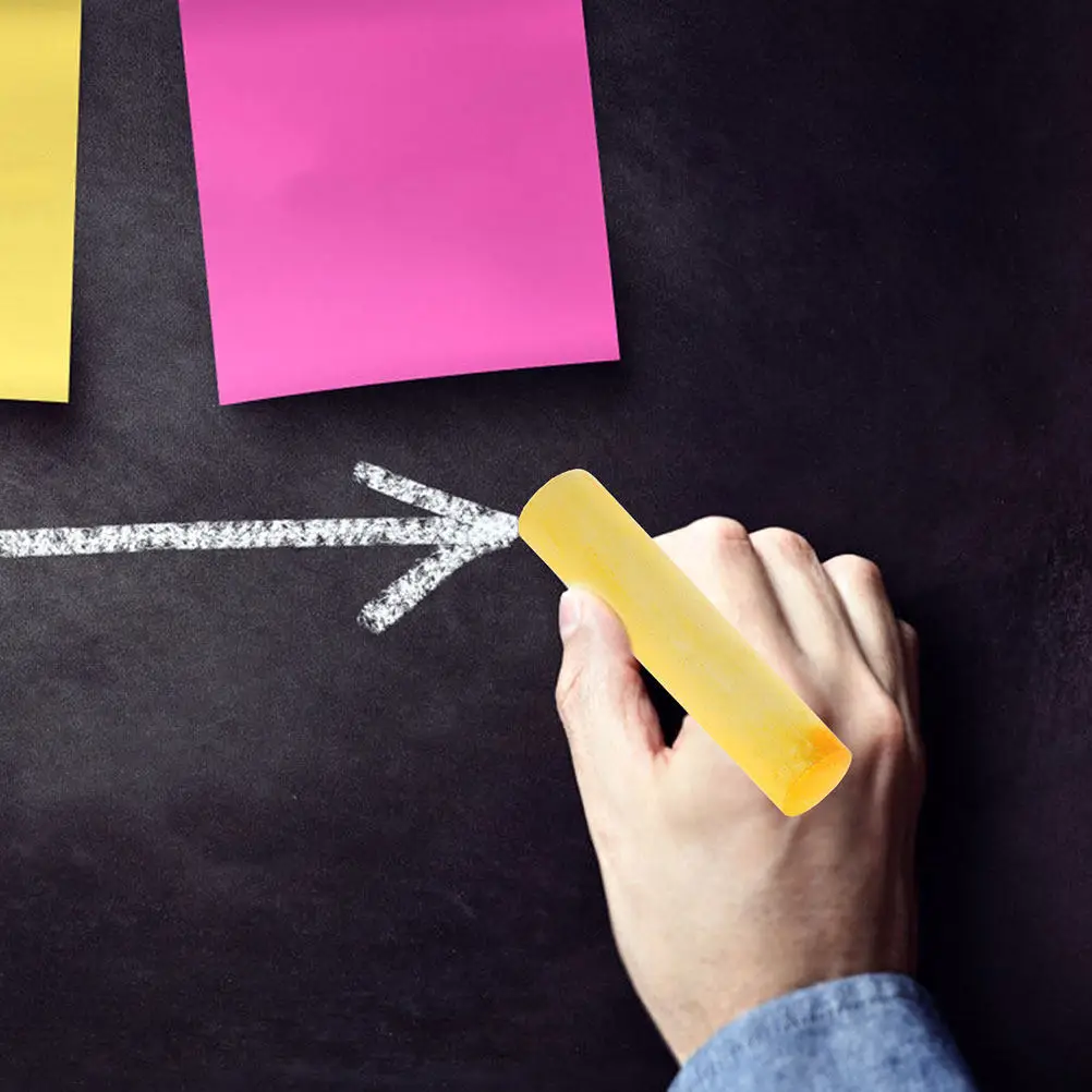 

20 шт. больших моющихся мелков для тротуаров, для рисования на доске, стираемые, цветные, безопасные, для класса, гигантские мелки