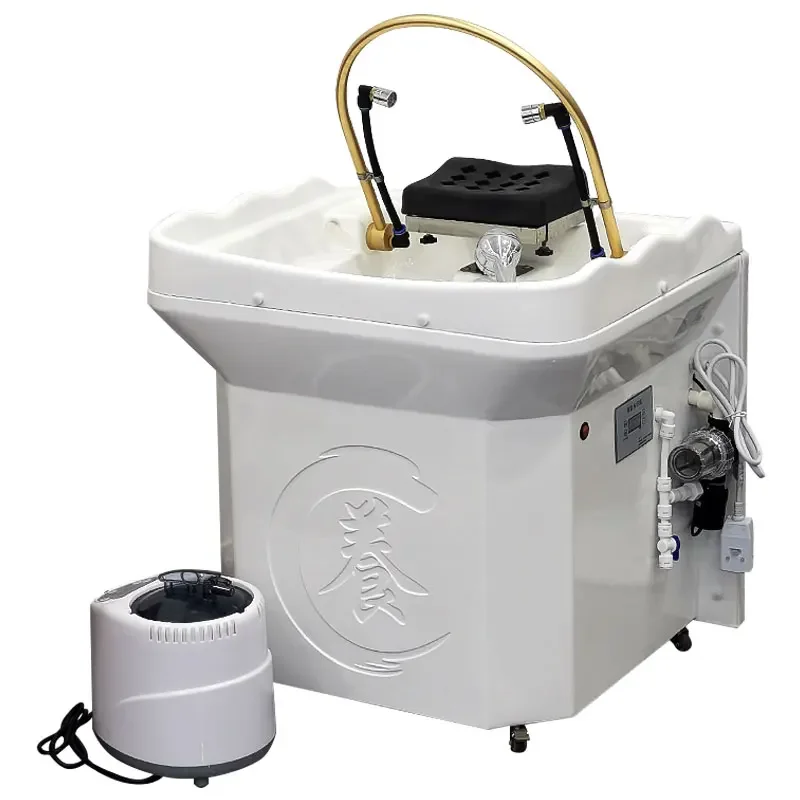 Beauty salon scalp SPA movable head treatment basin hair salon does not need to be connected to the water treatment ins