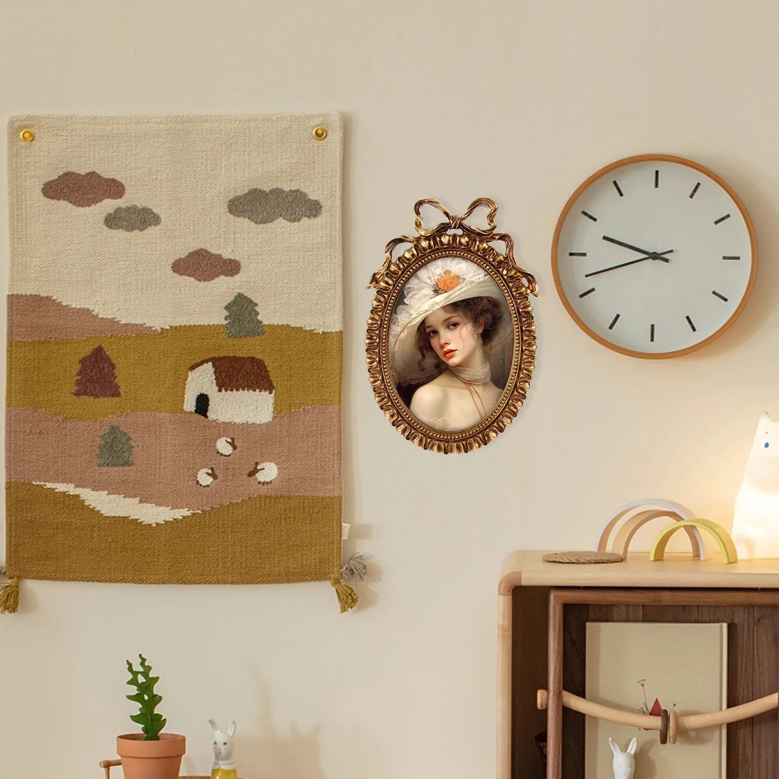 Wykwintna Ramka na Zdjęcia z Żywicy Stabilna Ochrona Pamiątek Vintage Ramka na Zdjęcia na Biurko Ramki na Zdjęcia Ozdoba Stojak na Zdjęcia