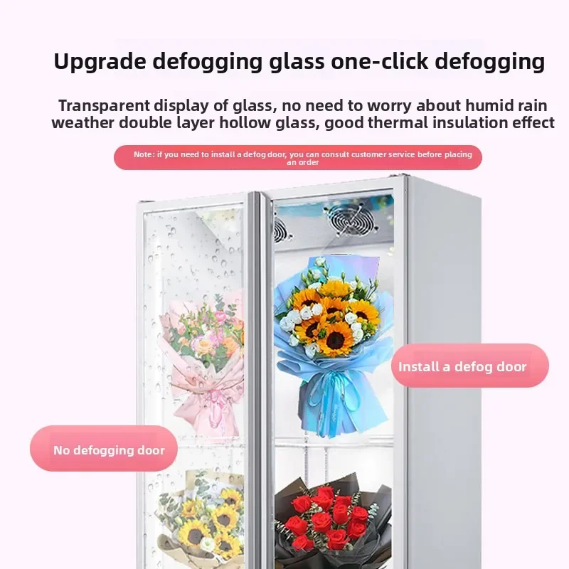 Flower cabinet Fresh-keeping cabinet Refrigerated cabinet Double door Three door Vertical air-cooled frost-free Commercial