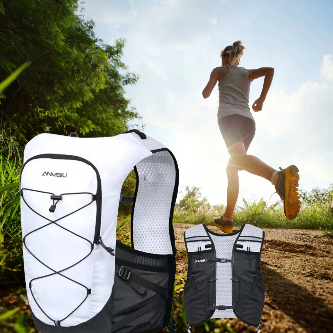 Running hydrating vest backpack Bag Camping  Hiking Riding Lightweight Backpack Waterproof Sports Running Bag Ultra-light