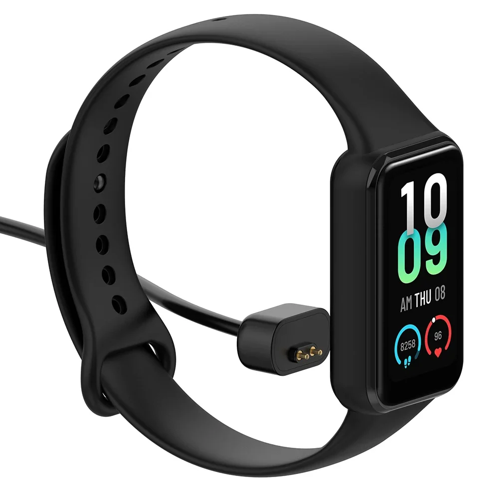 USB Charger Cable Portable Smart Watch Charging Cable Cord Output Short Circuit Protection for Huami Amazfit Band 7 Accessories