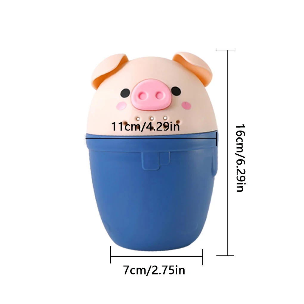 Douchepot Cartoon Babybadbeker Babydouche Haar Gietbeker Badaccessoire, Groen