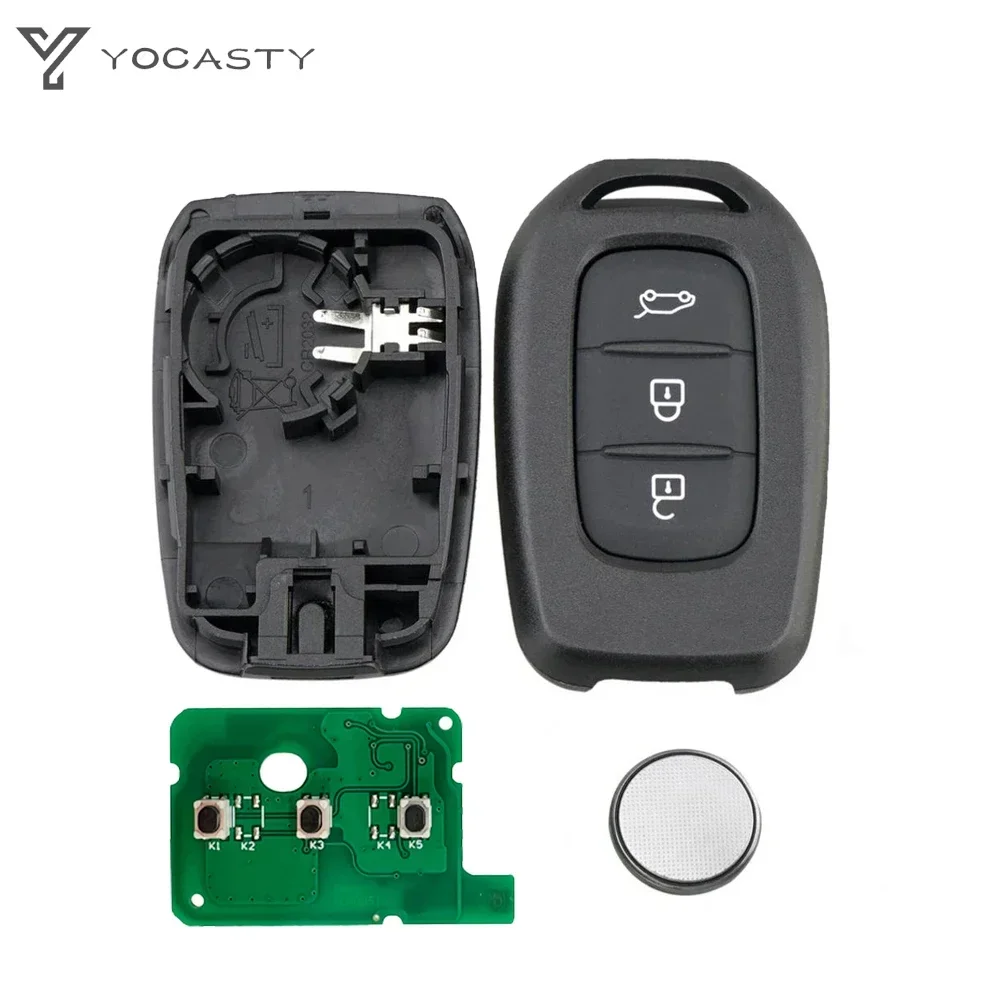 YOCASTY Remote Car Key Fob 2/3 Button 433MHz PCF7961M For Renault Sandero Dacia Logan Lodgy Dokker Duster Trafic