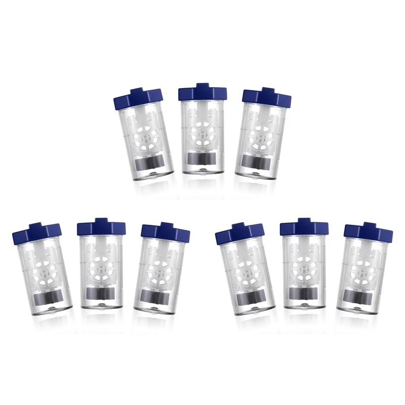 9 Pieces Hydrogen Peroxide Contact Lens Case Cleaner, Eye Scleral Contact Lens Stiff Clip Washer Machine, Portable Eco-Friendly