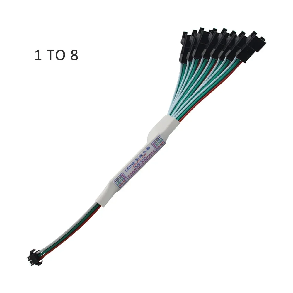 5-24 فولت SPI مكبر صوت أحادي 3Pin لتشغيل المياه LED قطاع ضوء WS2811 WS2812B SK6812 عنونة RGBIC سباق الخيل مصباح الشريط