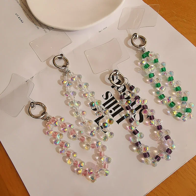 

Короткий ремешок для мобильного телефона с каплями воды, модный женский браслет, цепочка из бисера ручной работы