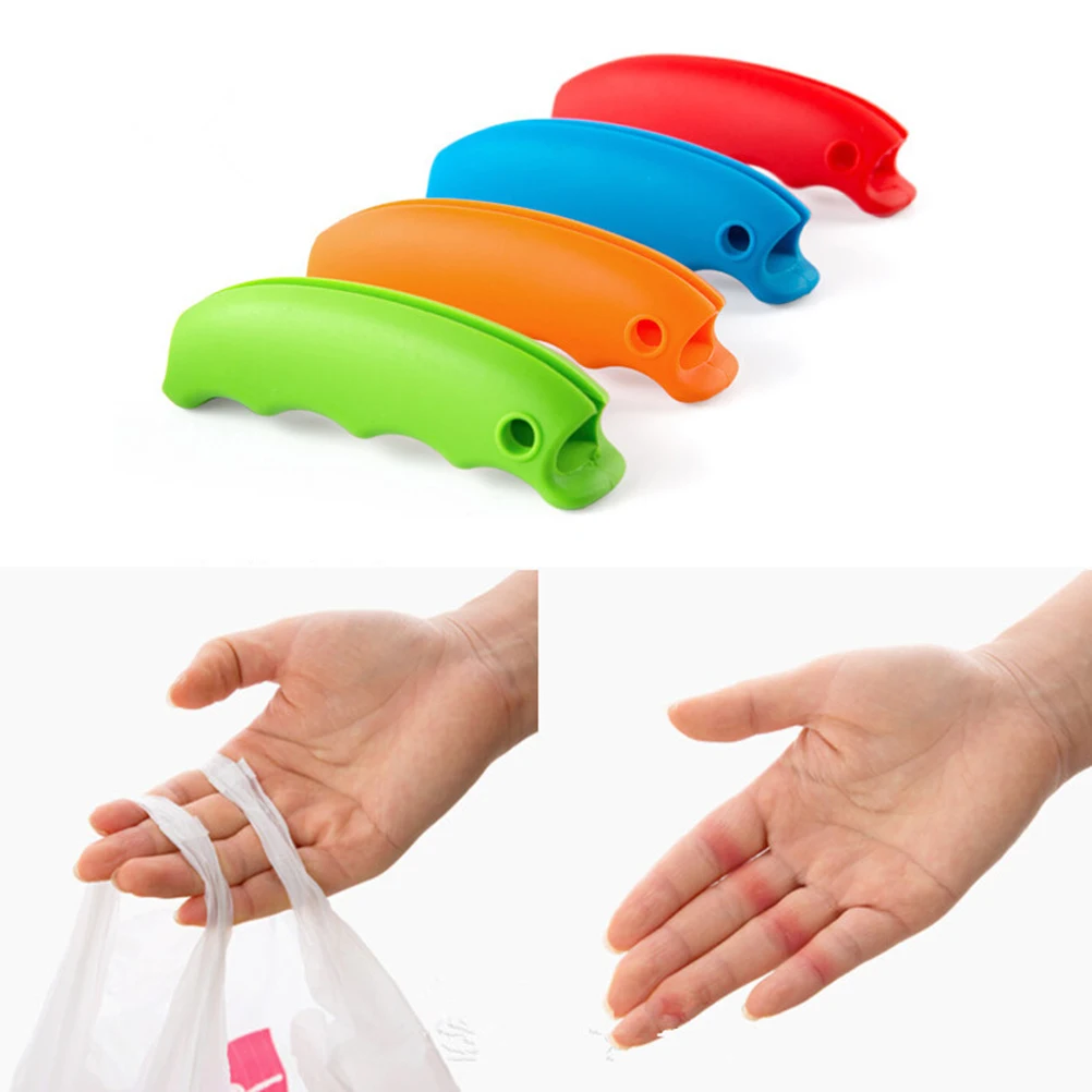 Maniglia per borsa della spesa portatile Accessori da cucina in silicone Strumento per il risparmio di manodopera Carrello per passeggino Facile da trasportare Riutilizzabile