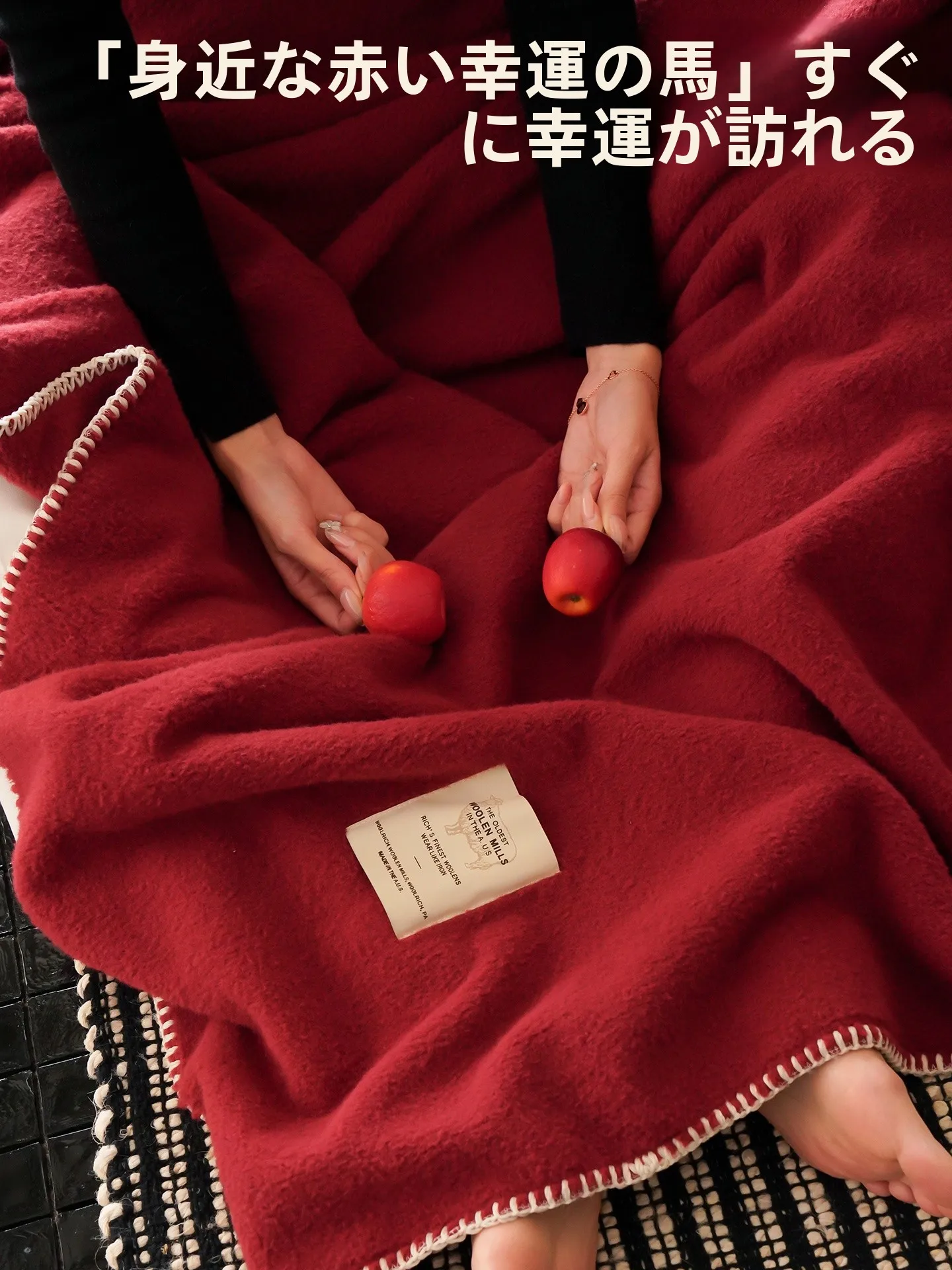 

Ankela Red Faux Wool Blanket Single Sofa Cover Warm Office Nap Air Conditioned Small Blanket Bedding Cover Polyester Fiber