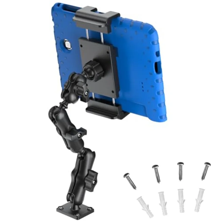 

PLDHPRO Tablet Holder for Car Dashboard Heavy Duty Drill Base 360 Adjustable 3Stage Stand Dash Mount Compatible with iPad Galax