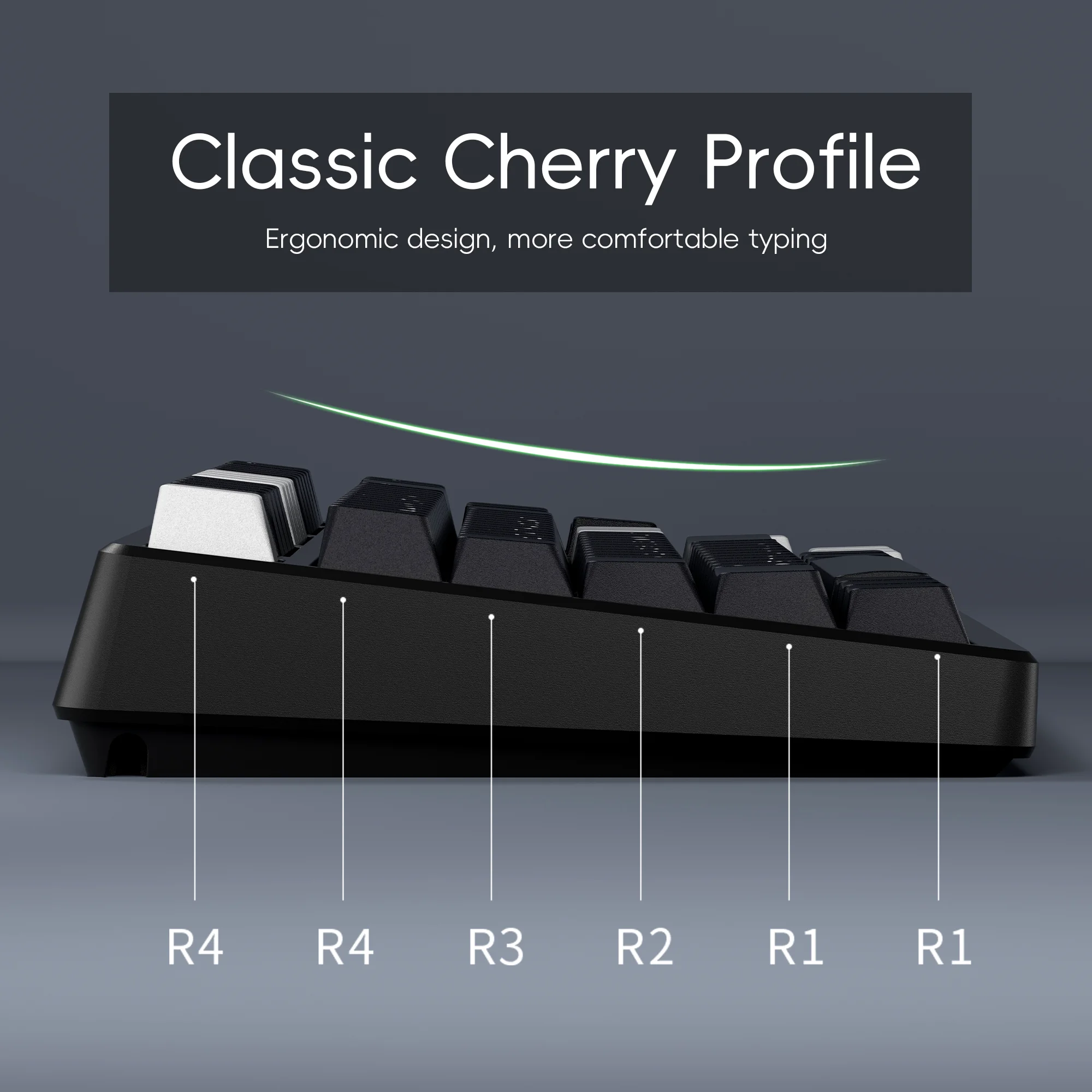 XVX Cherry Profile Keycaps Japanese Layout JIS Black PBT Keycap