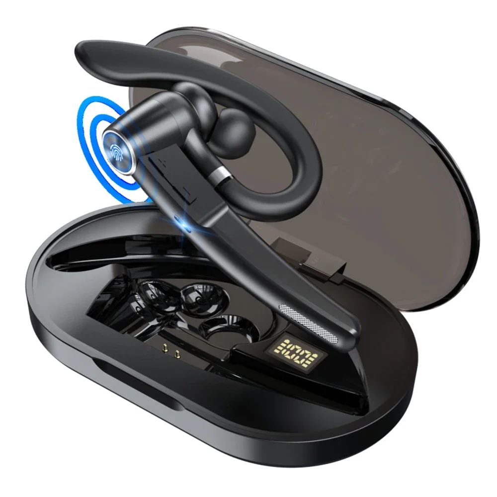 G1 سماعات بلوتوث سماعات رأس لاسلكية ستيريو يدوي ENC دعوة إلغاء الضوضاء سماعة رأس الأعمال مع ميكروفون مزدوج للقيادة