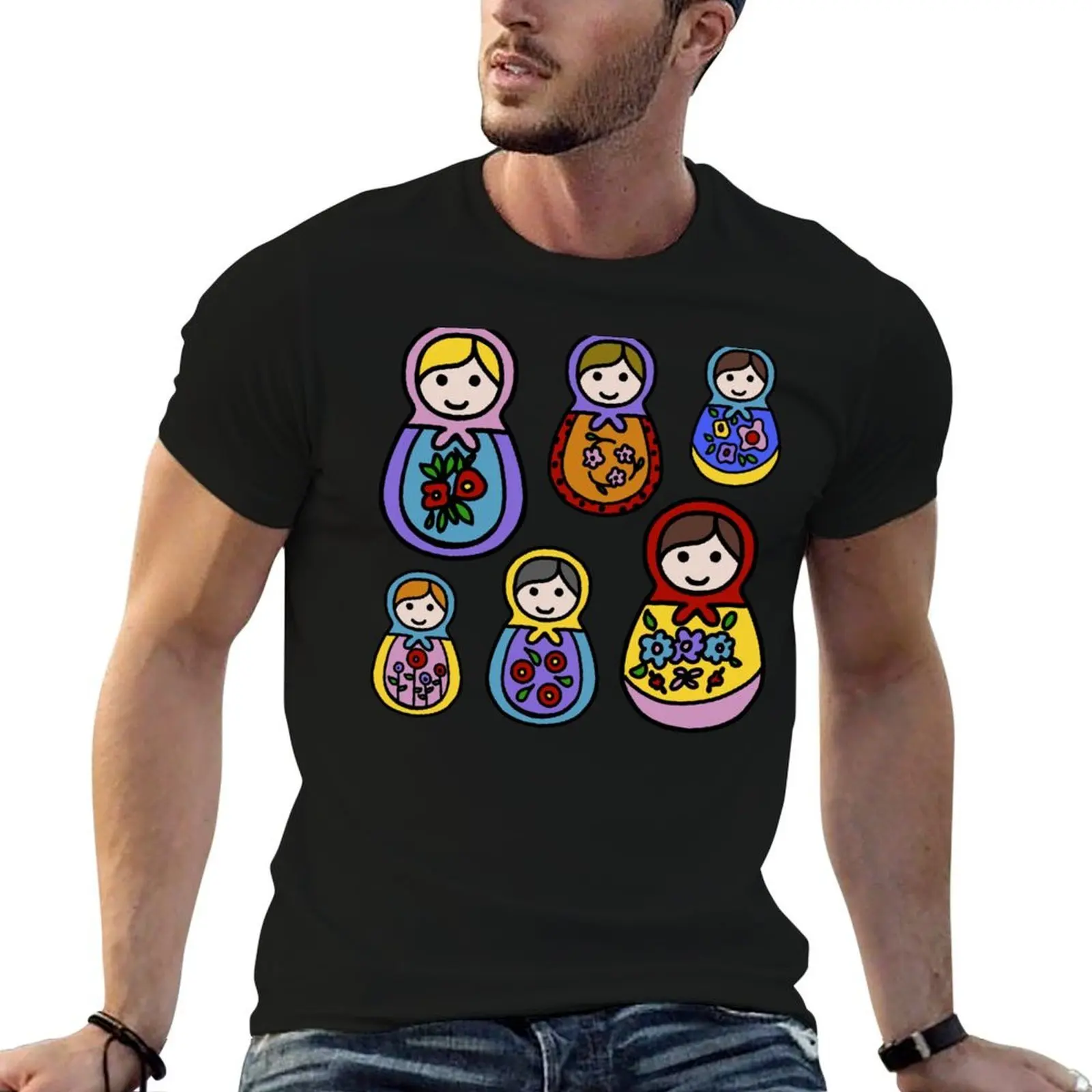 

Matryoshka (Russian Nesting) Dolls T-Shirt t shirt man plain man tshirt T-Shirt