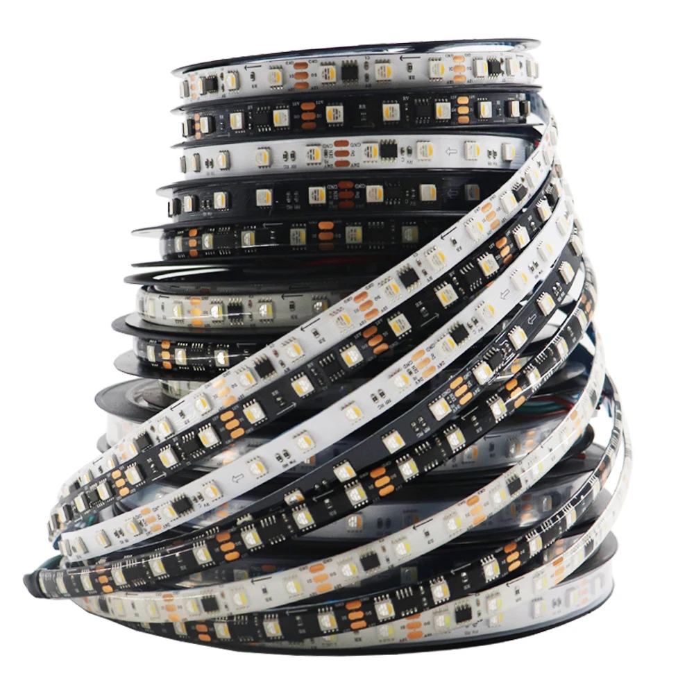 

WS2814 Led Strip 4 In 1 Addressable RGBW/RGBNW/RGBWW Similar SK6812/WS2811 60Pixels/Leds/m Smart 5050 LED Strip Light DC12V/24V