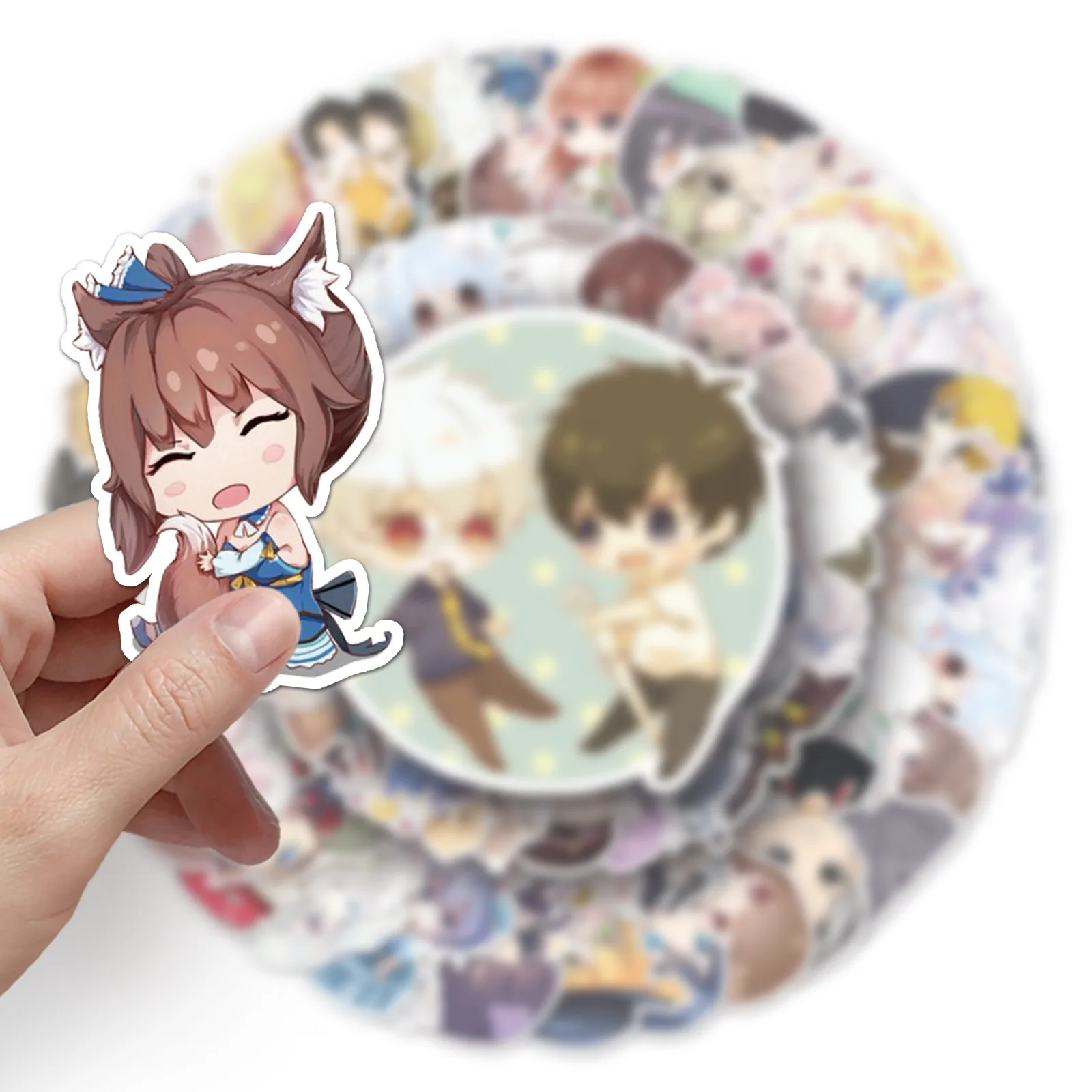 52 قطعة فتاة لطيفة ثنائية الأبعاد صغيرة جديدة شخصية الإبداعية الزخرفية الكتابة على الجدران ملصقات DIY بها بنفسك كوب ماء الغيتار لوح التزلج