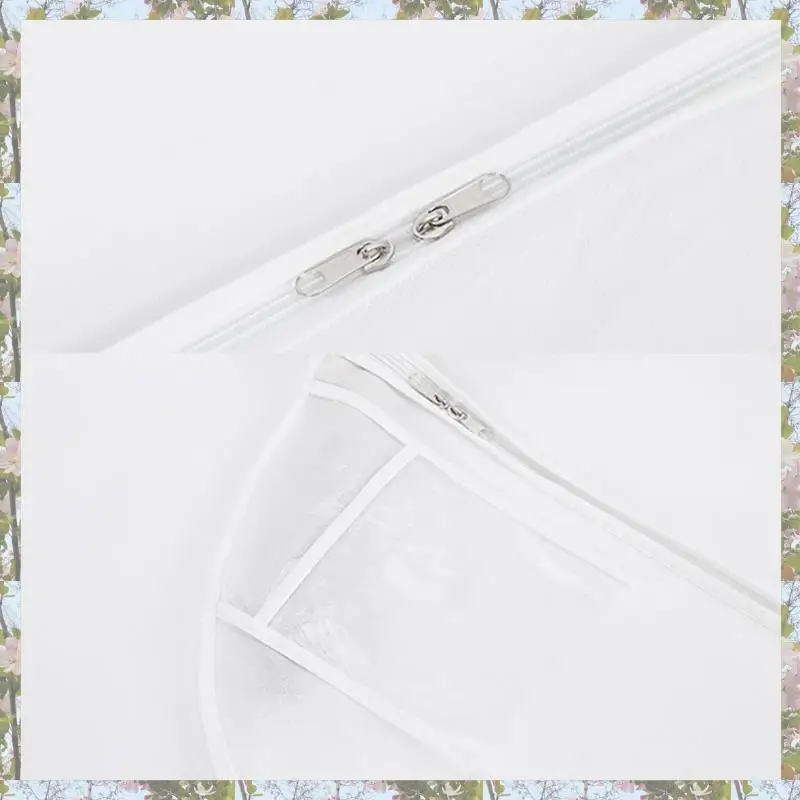 

X18A-2X Long Wedding Dress Bag Cover Evening Dress Dust Cover Bridal Garment Storage Bag Nonwoven Wedding Dress Dust Cover