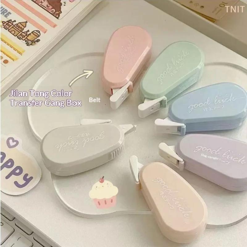 [J] 6Pcs Mini Correction Tapes Cute Pastel Colors Smooth Application Perfect For Students School Homework Office Daily Use