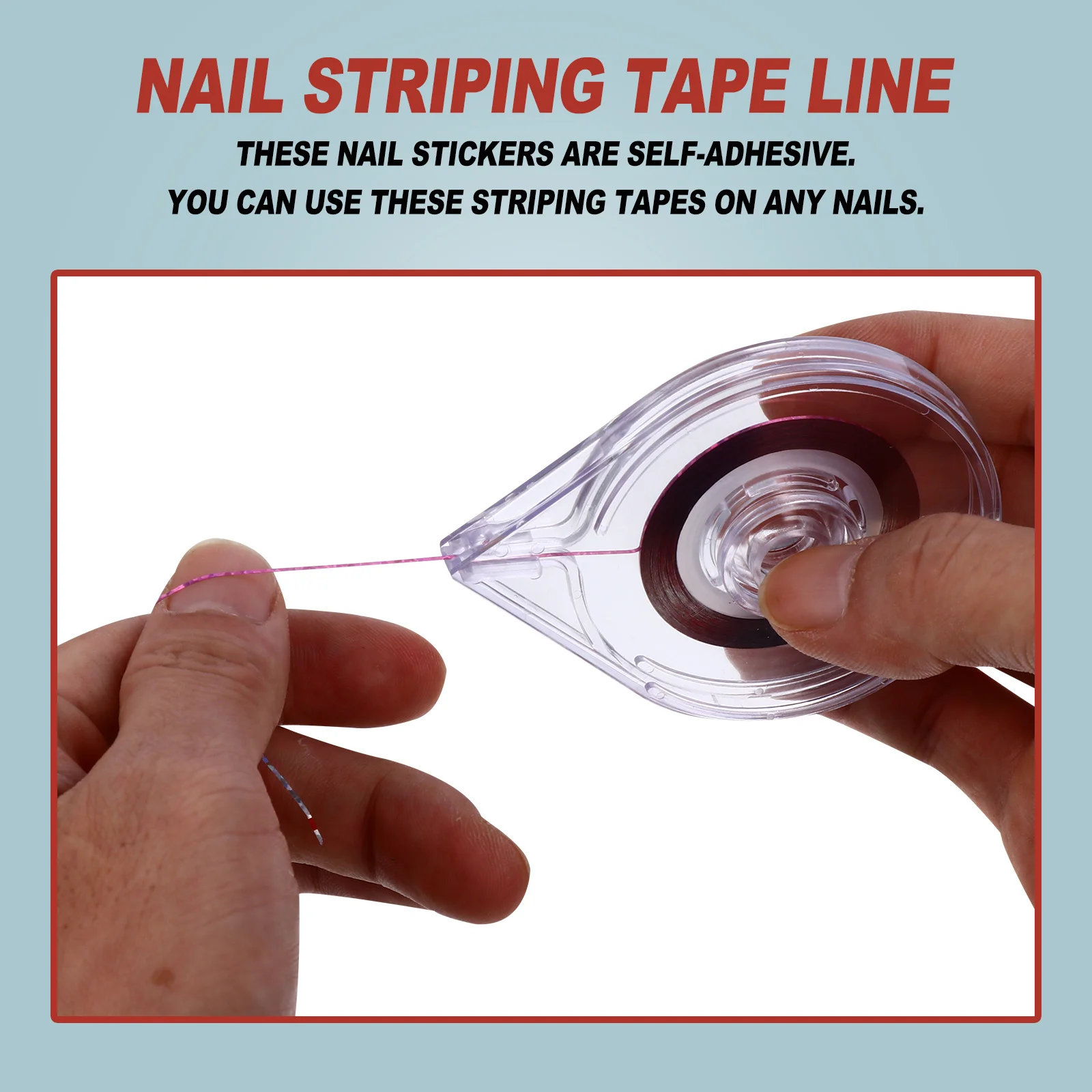

1Set Manicure Sticker Lines Nail Art Tape Stripe DIY Home Salon Intricate Patterns Gift for Her Nail Striping Tape Line