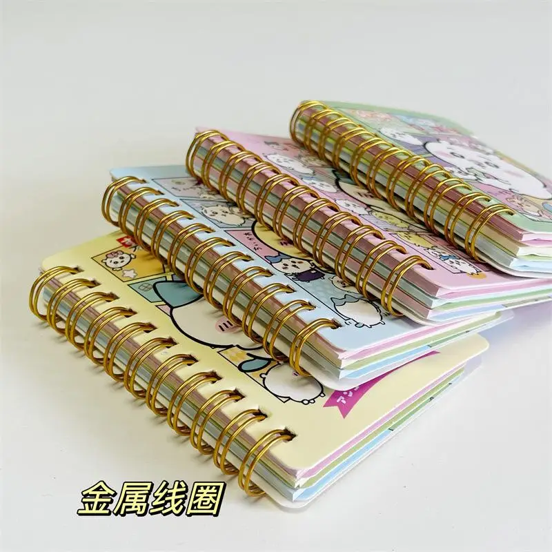 Anime Chiikawas Coil Notebook Ins Originality Mini Portable Notepad Learn Work Daily Record Girls Birthday Christmas Gifts