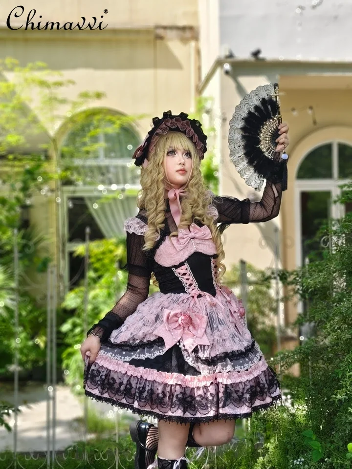

Original Design Dark Lolita Jsk Dress Summer New Super Fairy Sweet Princess Elegant Party Cos Cute Girls Women Dresses