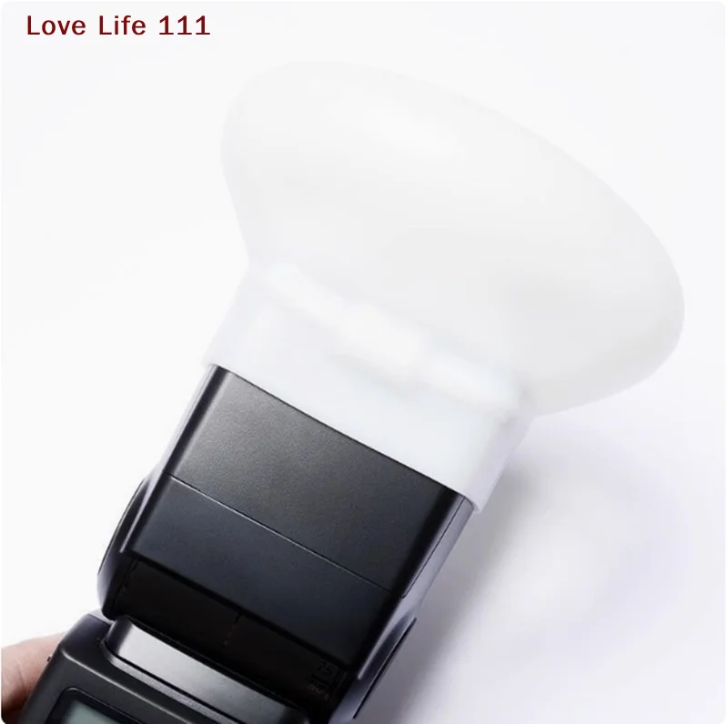 Novo Difusor de Silicone Macio Tipo Bounce Dome para Flash Nikon, Fujifilm, Panasonic, Yongnuo (1 Peça)
