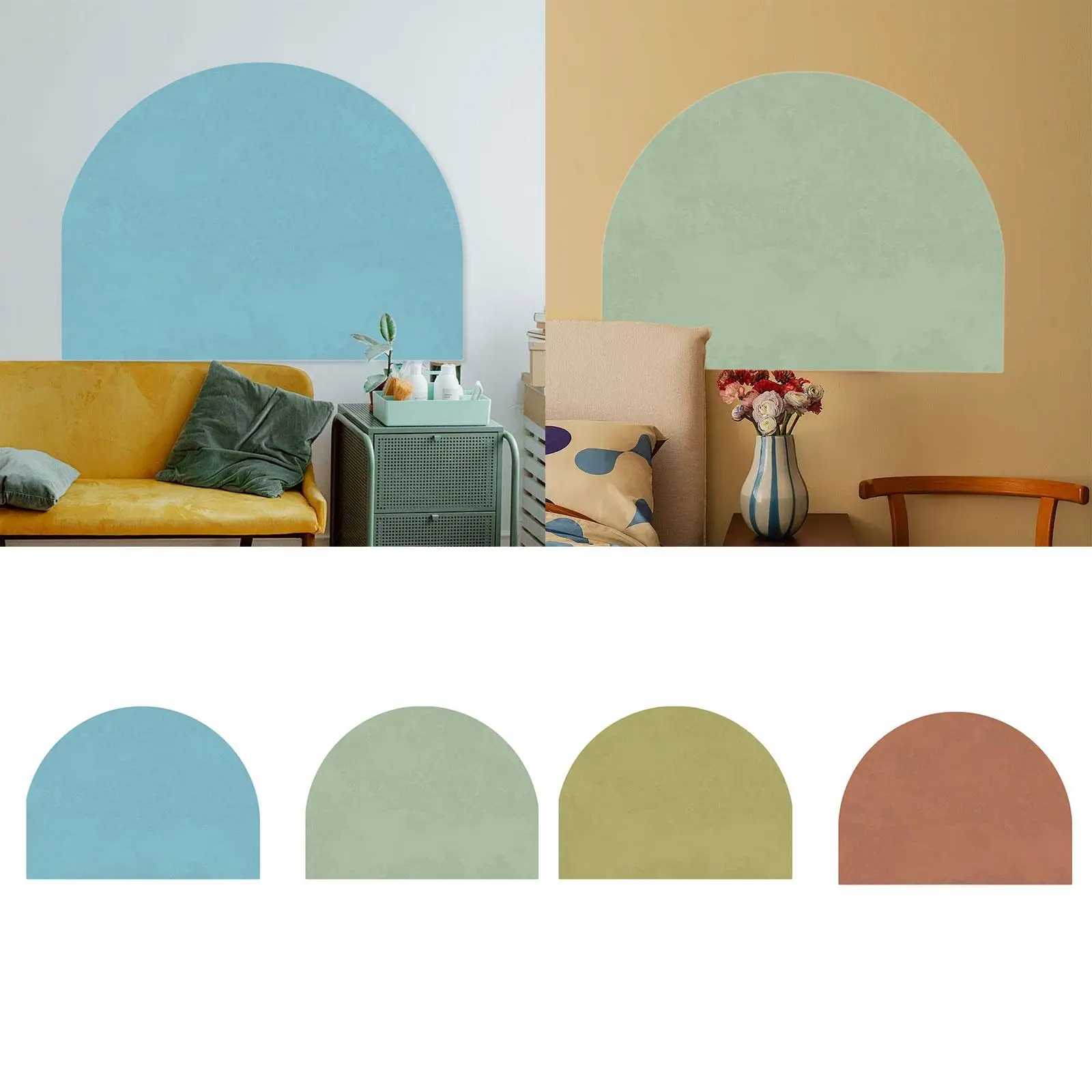 

Наклейка на стену в виде арки, съемная геометрическая наклейка-обои для спальни