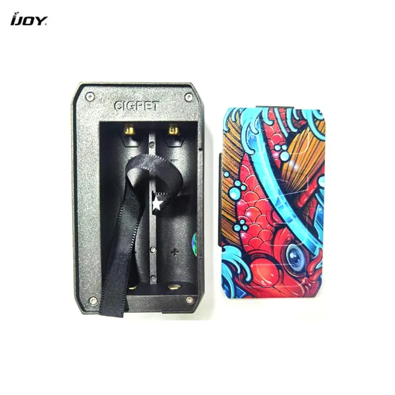 Oryginalny IJOY Cigpet Capo MOD 1-126W 0.05-3.0ohm przez podwójny 18650 wątek 510 baterii Vape Box Mod wyświetlacz LED elektroniczny papieros