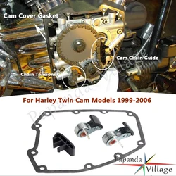 Motorcycle Tensioner Complete Kit For Harley Twin Cam Cover Gasket Chain Guide Outer Inner FLSTS FXST B FLHX FLHR FLTR FLHTCU