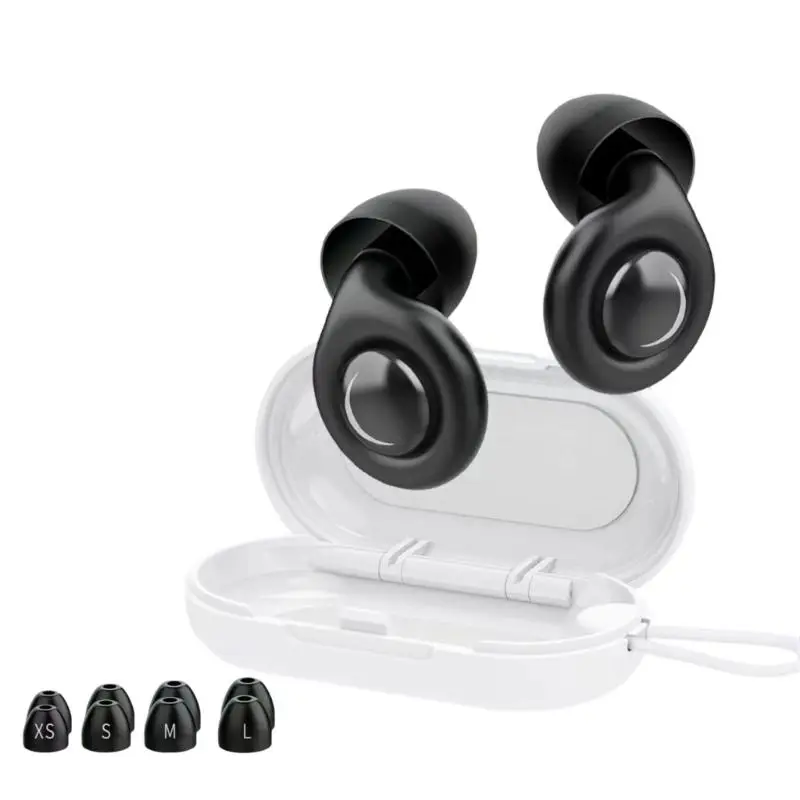 R53C Reusable Silicone Noise Reduction Earplugs 32dB Sound Blocking For Office Travel Concerts Sterilized Comfort Design