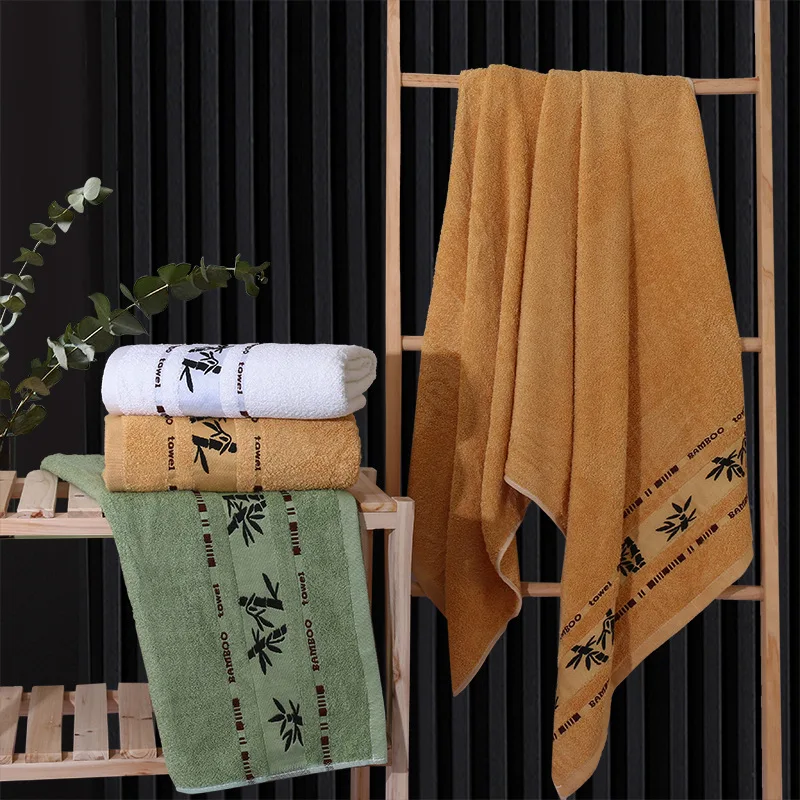 summer-thickened-bamboo-fiber-embroidered-bath-towel-300g-vacuum-packable-adult-soft-absorbent-towel-for-travel-and-home-use