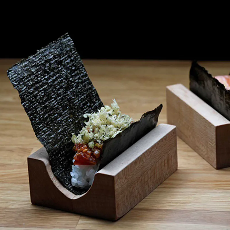 Creative Wooden Sushi Plate Restaurant Food Specialty Tableware Display Hotel Afternoon Tea Decoration Dessert Display Plate