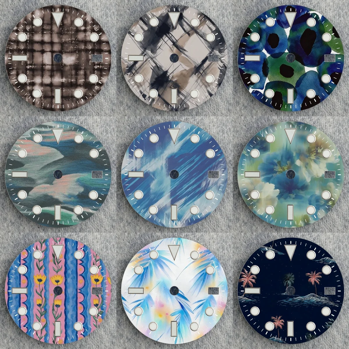 

Watch 28.5mm NH35 Dial Pattern Fabric Design For NH35/NH36 Movement Watch Accessories