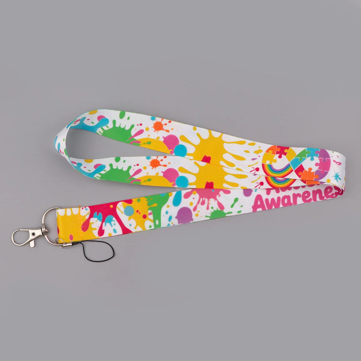 Autism Awareness Puzzle Credential Holder Lanyards for Key Neck Strap For Card Badge Gym Keychain Keyring Accessories Gifts