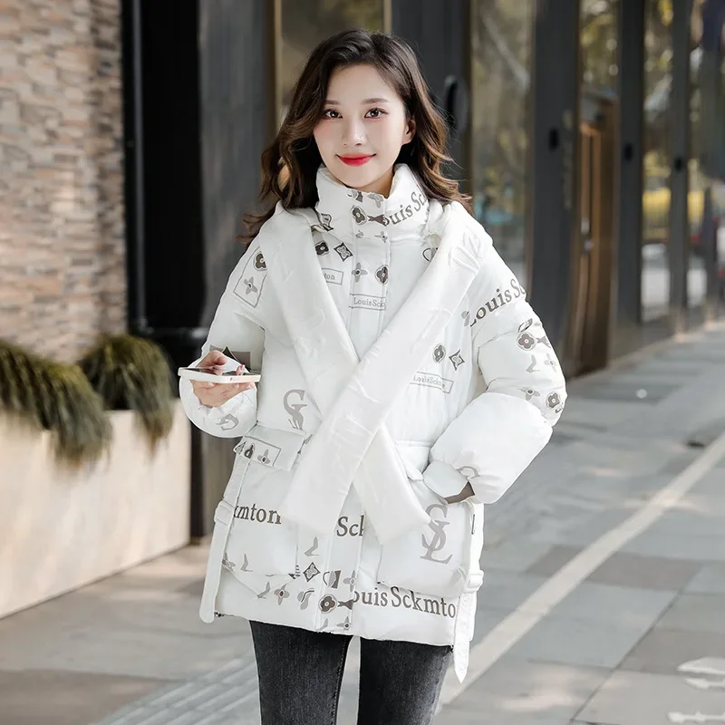 Winter Women Jacket Coats Long Parkas Female Down Cotton Hooded Overcoat Thick Warm Jackets Windproof Casual Student Coat