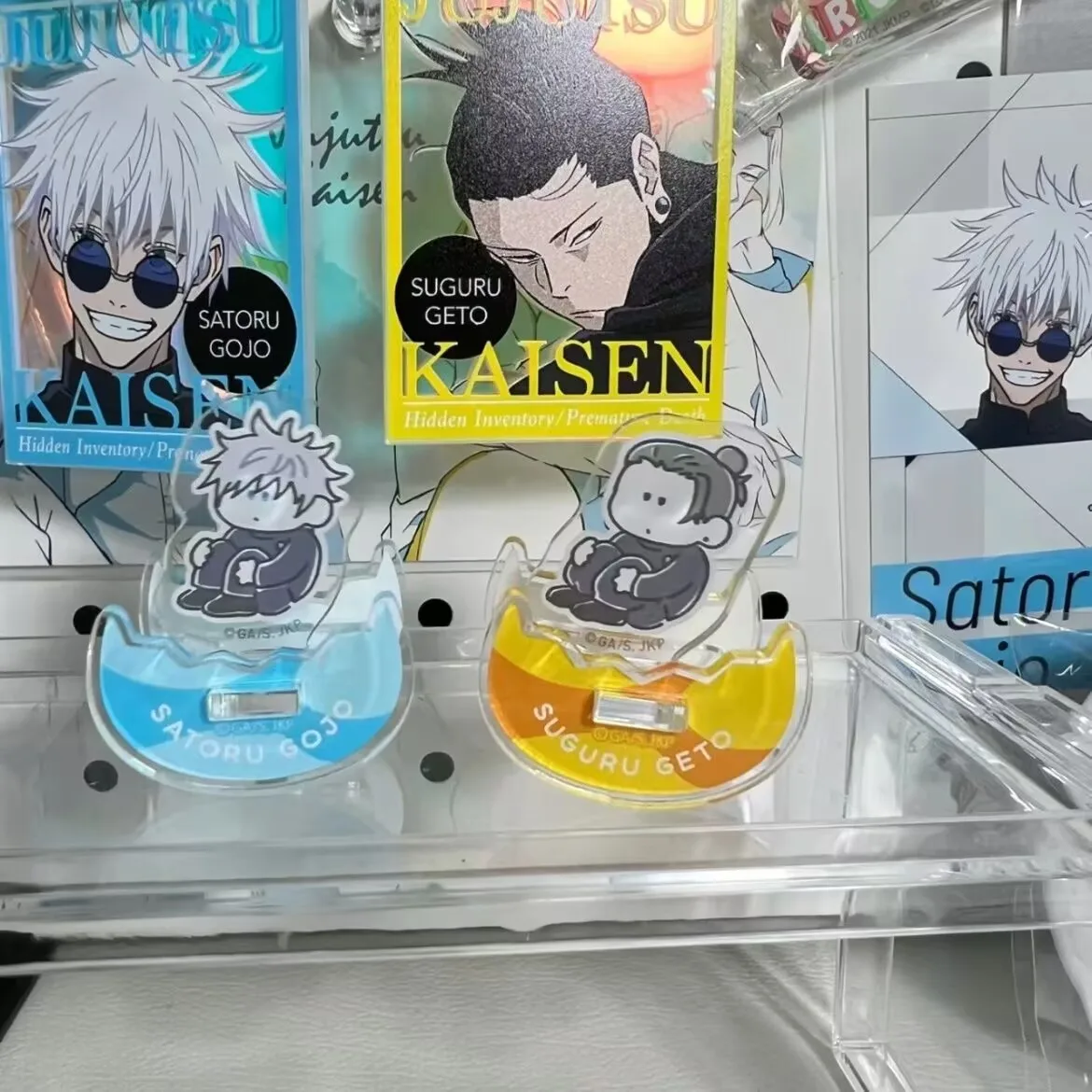 

«Jujutsu Kaisen» и «Gojo Satoru Yuki», милая акриловая карта-качалка для настольного украшения, стоячая вывеска «Shake and Enjoy»