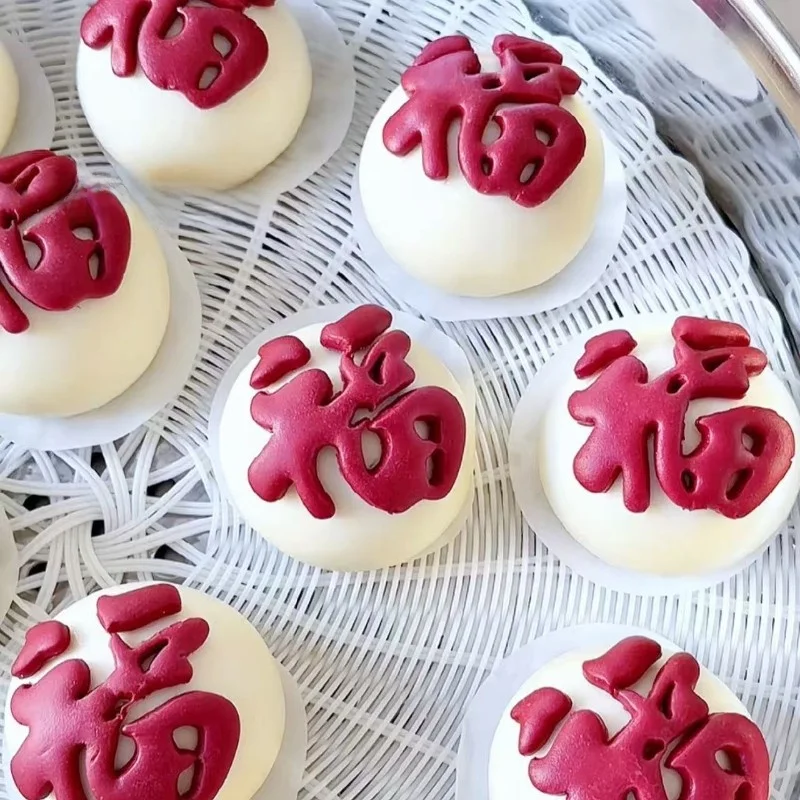 Utensilios de Cocina para Hornear, Molde 3D con Diseño de Personajes de la Fortuna y la Riqueza, para Panecillos Chinos, Utensilios de Repostería, Herramientas para Hornear DIY