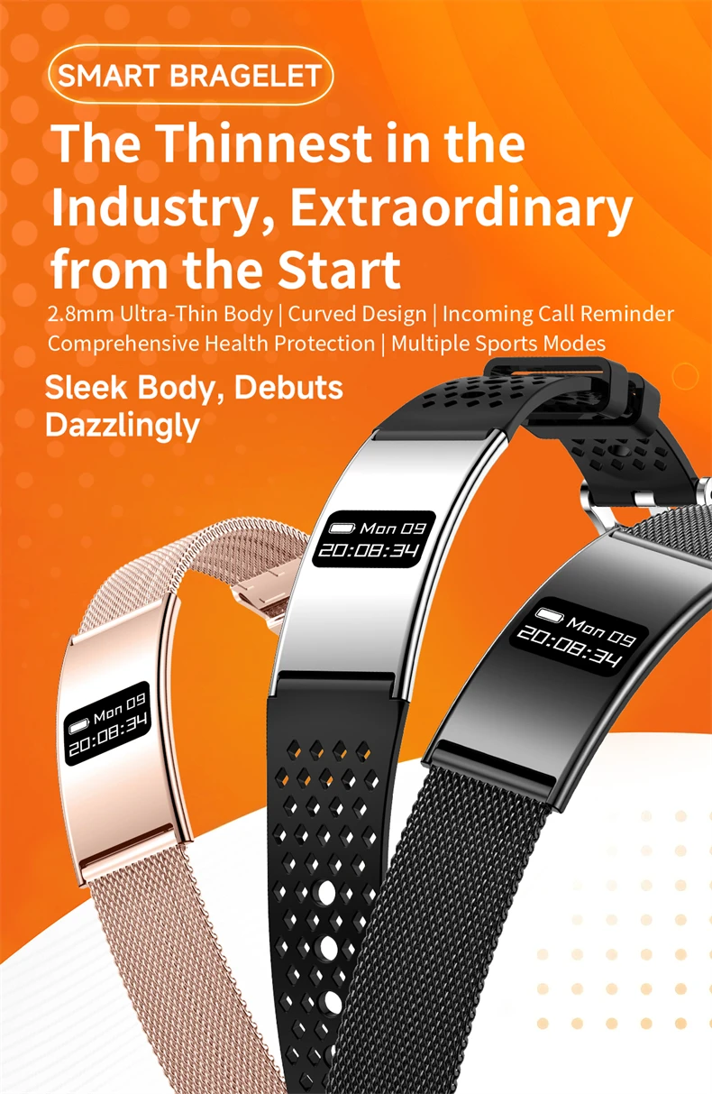 Fitness Tracker Smart Armband Mit Herzfrequenz Und Gps Für Herren_voghion.com