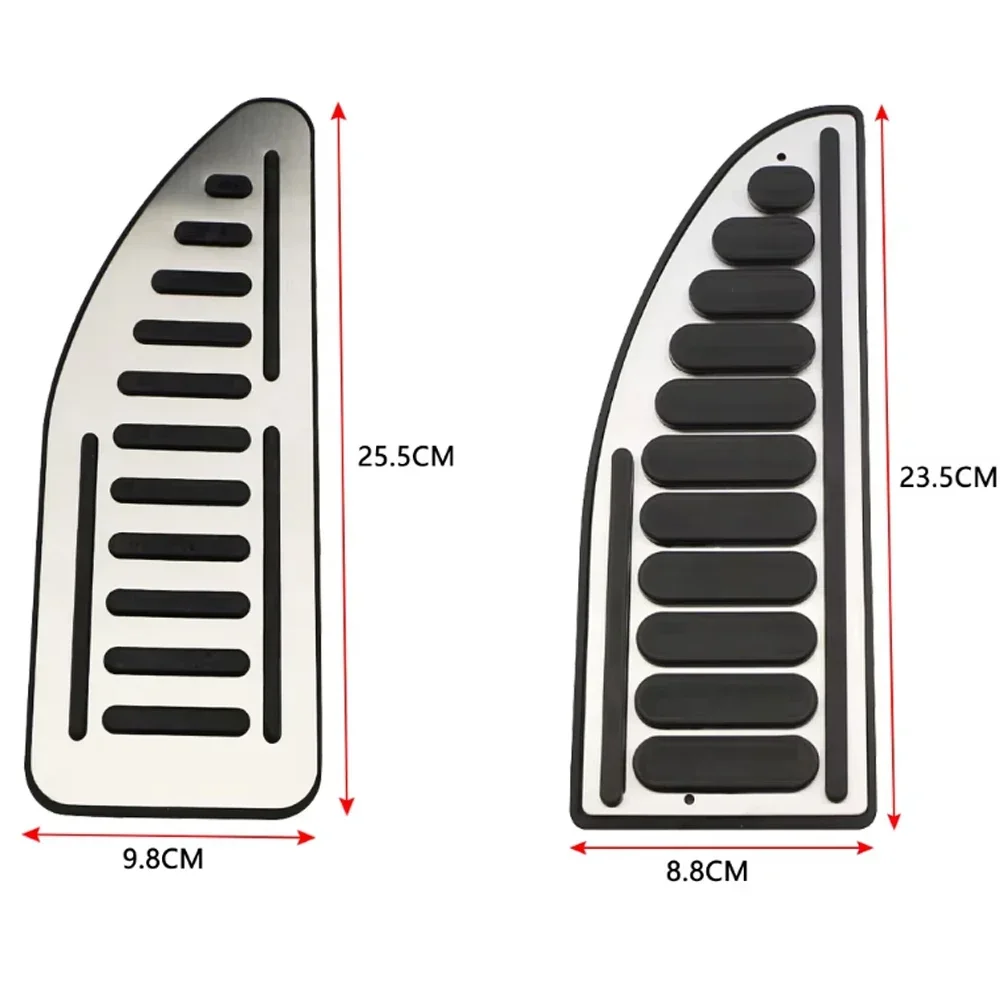 For Ford Focus Fiesta Mondeo Escape S-Max C-Max Car Pedal Pads For Jeep Compass Car Foot Rest Pedals Plate Cover