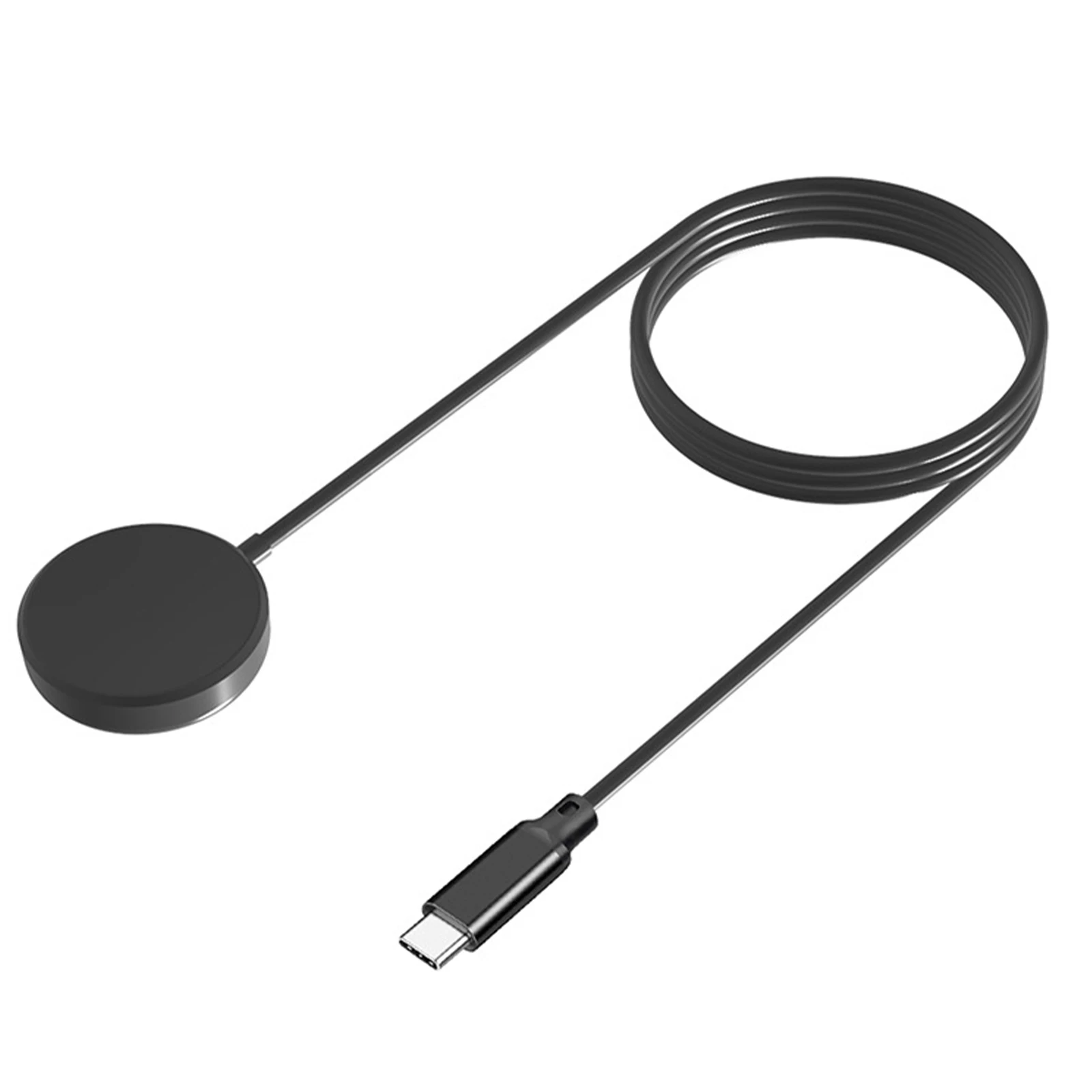 كابل شحن سريع USB مغناطيسي 39.37 بوصة محمول PVC PD Type-C 5 وات شاحن سريع قاعدة شاحن الطاقة لساعة سامسونج جالاكسي #6