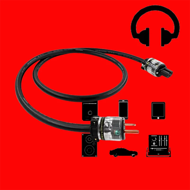 

FURUTECH FP-314Ag Pro Power Cord: μ-Ag Plated OFC & Triple-Shielded for HiFi/Amplifier (EU/US)​