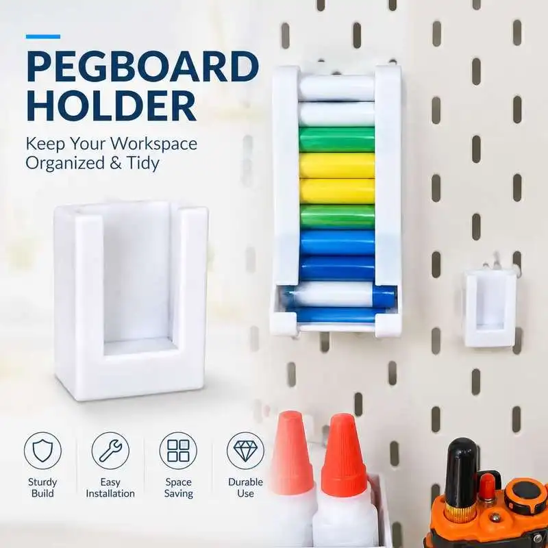 Skadis Pegboard Walkie Talkie Wall Hanging Bracket Two Way Radio Holder Garage Radio Storage Support Rack