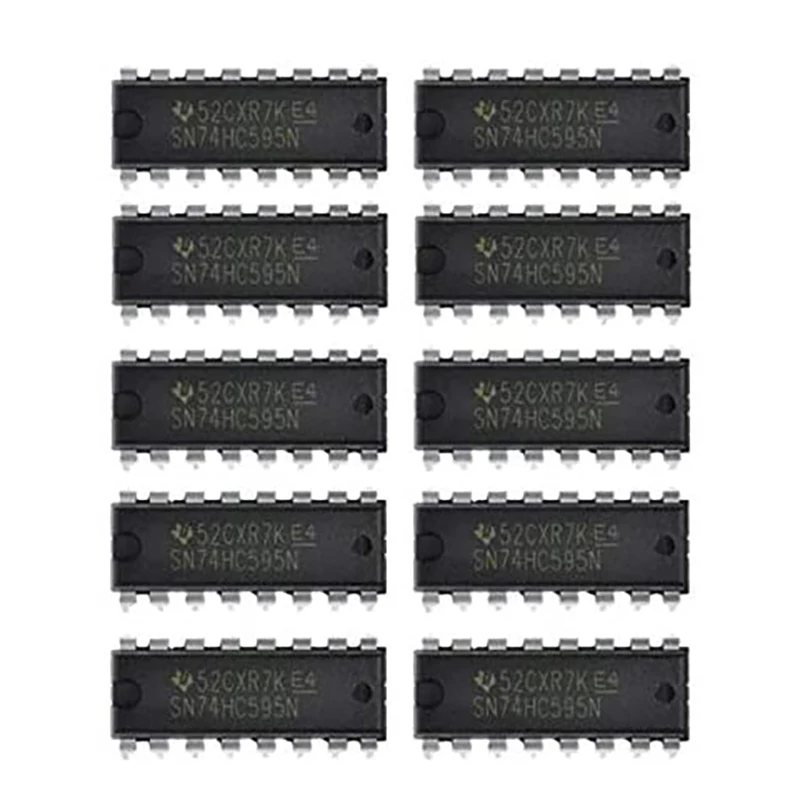 

Newest! 10PCS IC 74HC595 74HC595N SN74HC595N DIP-16 Logic-Shift Register