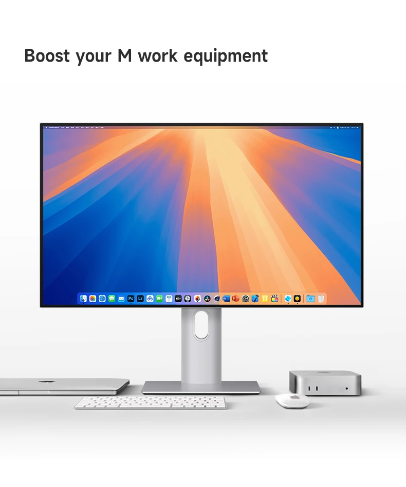 27" 4K 60Hz legering computermonitor IPS paneel volledig scherm DCI-P3 98% |   voor Work Gaming Design behuizing van metalen materiaal