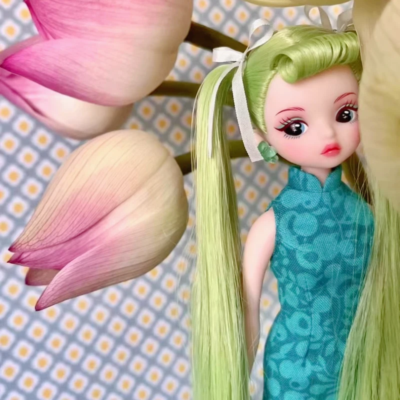 Blommor 체리 BJD 인형 그림 장난감 Dorandoran 빈티지 인형 한정판 Blooms 컬렉션 DIY 맞춤형 소녀
