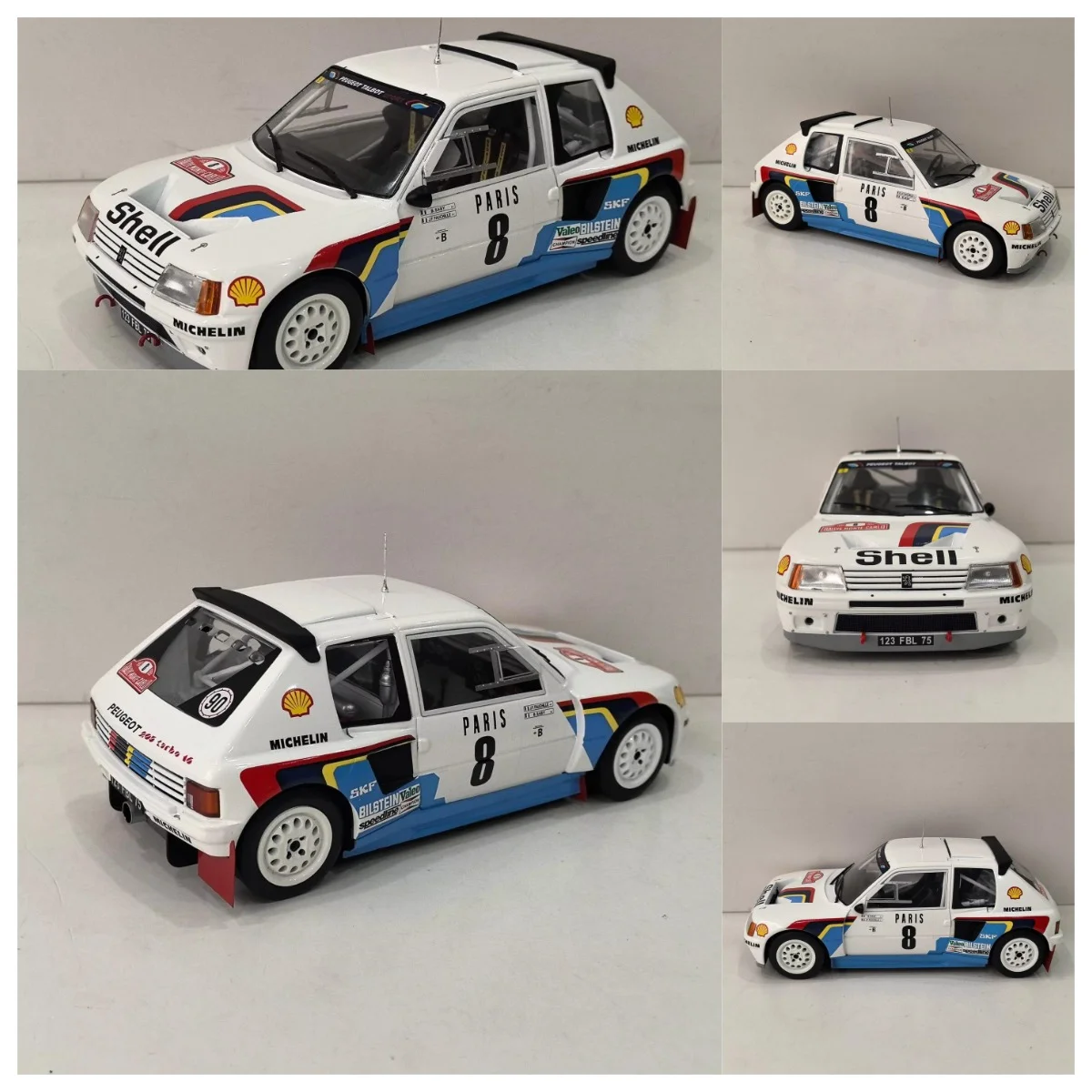 

IXO Diecast 1/18 Scale 205 TORBO 12 E2 #8 38 Alloy Car Model