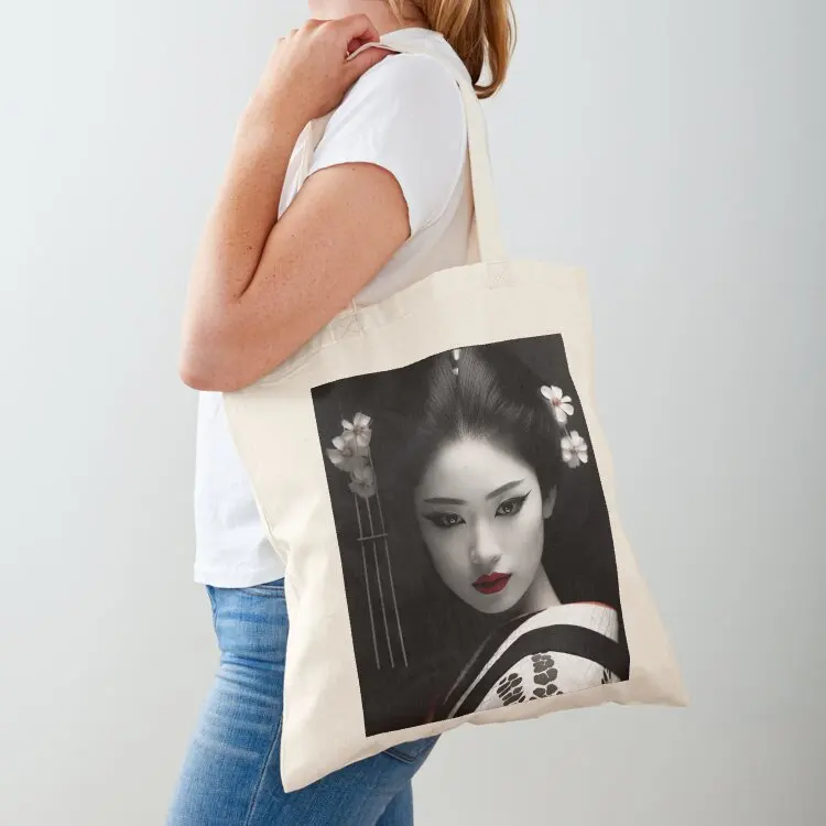 

Geisha Confrontation Tote Bag canvas tote canvas woman hand ladies