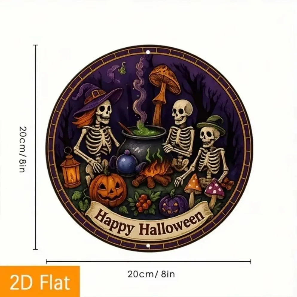 قطعة واحدة من فوانيس Ack-O'-Lanterns & Cauldron - ديكور حفلات قوطي متين للاستخدام الداخلي/الخارجي | هدية مثالية لمحبي الرعب #4