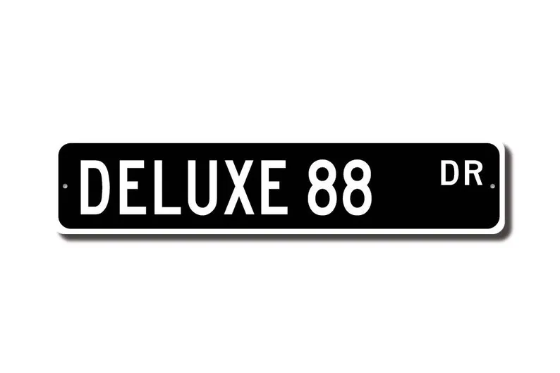 Deluxe 88, Oldsmobile Deluxe 88 sign, Oldsmobile Deluxe 88 owner gift, car collector, vintage car, Custom Street Sign, Quality M