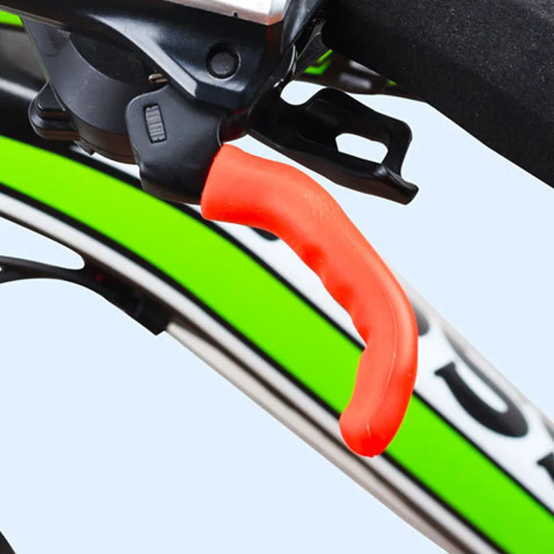 2pcs Bicycle Brake Handle Cover Silicone Sleeve MTB Road Bike Brake Lever Protector Covers Mountain Bike Brakes Accessories