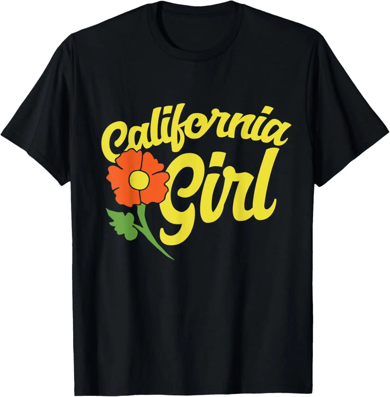 California Girl poppy T-Shirt